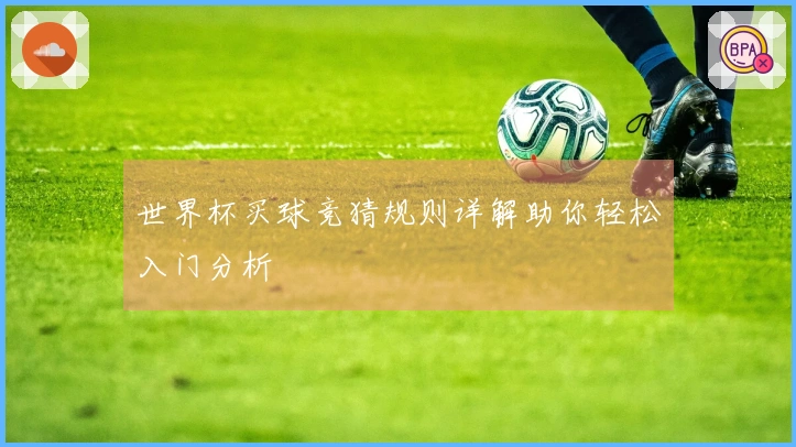 世界杯买球竞猜规则详解助你轻松入门分析