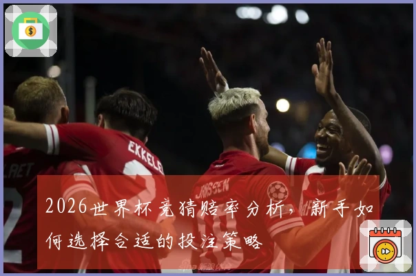 2026世界杯竞猜赔率分析，新手如何选择合适的投注策略